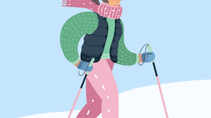 Маршрут безопасного движения граждан занимающихся скандинавской ходьбой по территории Набережной и ДС «Югра»